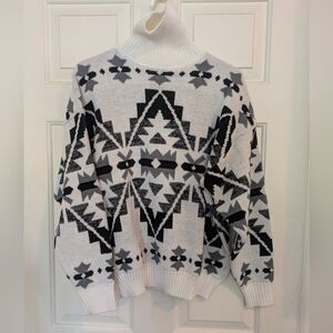 Vintage Allison Smith Aztec Print Sweater, Size  Large Petite🌙